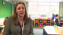 Mae'r athrawes Ffion Hughes yn dweud ei bod hi wedi gweld effaith positif yn barod