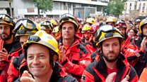 A day of protests in Barcelona