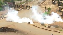 Police battle election protesters in Kenya