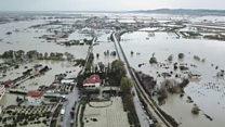 Albania homes destroyed by floods