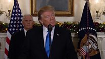 ټرمپ رسماً بیت المقدس د اسراییلو پلازمېنه وپېژاند