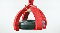 Origami muscles lift 1,000 times own weight