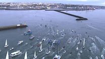 ヨット世界一周で新記録 仏レーサーが42日16時間で