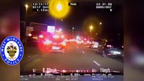 Police brace as shout 'he's ramming us'