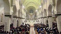 Pilgrims celebrate Christmas in Bethlehem