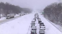 White Christmas sweeps US states