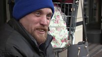 Homeless man on royal wedding begging row