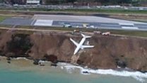 Plane skids off runway in Turkey
