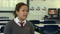 Emily o Ysgol Gyfun Gymraeg Plasmawr yn credu bod delio ag unrhyw hiliaeth yn bwysig