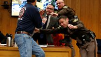 Victims' father attacks Larry Nassar