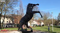 Horse sculpture makes a comeback after revamp