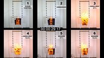 Fire tests show dangers of paraffin based creams soaked into fabric