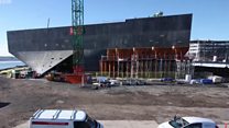 Timelapse footage shows V&A construction