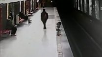 Toddler rescued from metro tracks