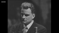 Preacher Billy Graham in Glasgow in 1955