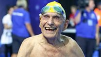 The record-breaking 99-year-old swimmer