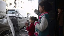 Aid convoy reaches 'hell on earth'