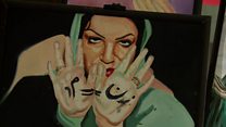 جشنواره نقاشی سازمان ملل در کابل در مورد وضعیت زندگی زنان افغان