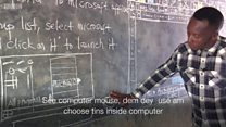 Internet don craze for man wey dey use blackboard teach computer