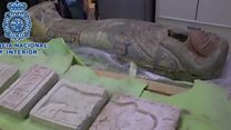 Artefacts looted from IS areas seized