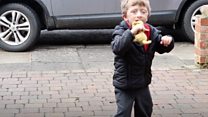 Felix takes his first steps