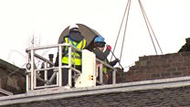 Demolition work begins in Glasgow