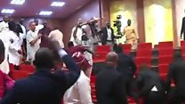 Moment mace is stolen in Nigerian Senate