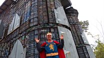 King of the plastic bottle castle