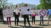 US schools walk out over gun violence