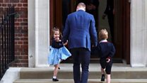George and Charlotte visit royal baby
