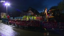 Burst pipe repair work continues