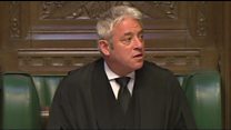 Speaker Bercow pays tribute to predecessor