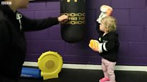 The gym with treadmills for toddlers