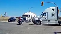 Outrage over truck driver collision fine