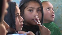 The Afghan girls returning to school
