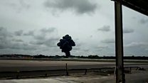 Cuba crash: Emergency workers at the scene