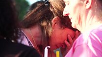Tears at vigil for Texas victims