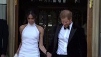 Meghan reveals evening dress