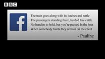 Rail passenger group with a to-do list