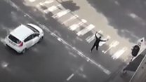 Belgium shooter caught on camera