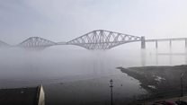 Forth Bridge hidden in the haar