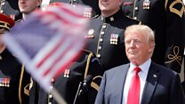 Did Trump forget words to God Bless America?
