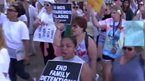 'We care': Women march for immigrants