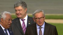 Wobbly EU chief Juncker causes media stir
