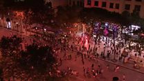 World cup celebrations turn violent