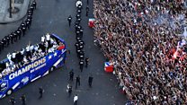 French fans go crazy for World Cup winners