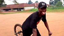 Nigerian man's joy over BMX sent in post