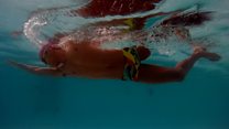 'Underwater, I'm a normal person'