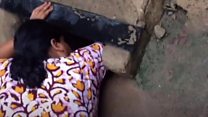 Newborn rescued from Indian drain