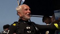 War veteran, 95, breaks own scuba diving record